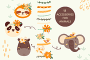 Jungle & Safari Portrait Animals Set, an Animal Illustration by moolesya (Thumbnail 4 of 18)