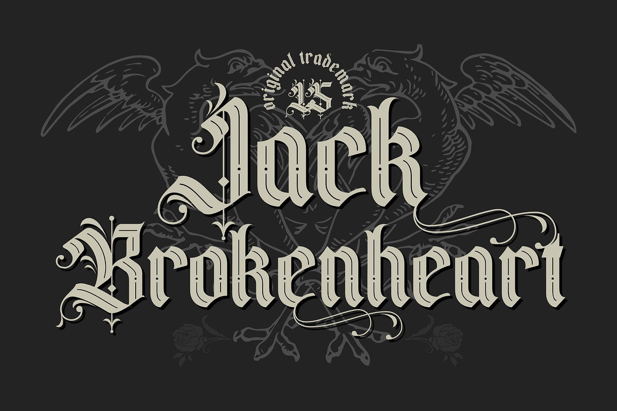 Black valentine, a Blackletter Font by LetterStock (Photo 2 of 6)