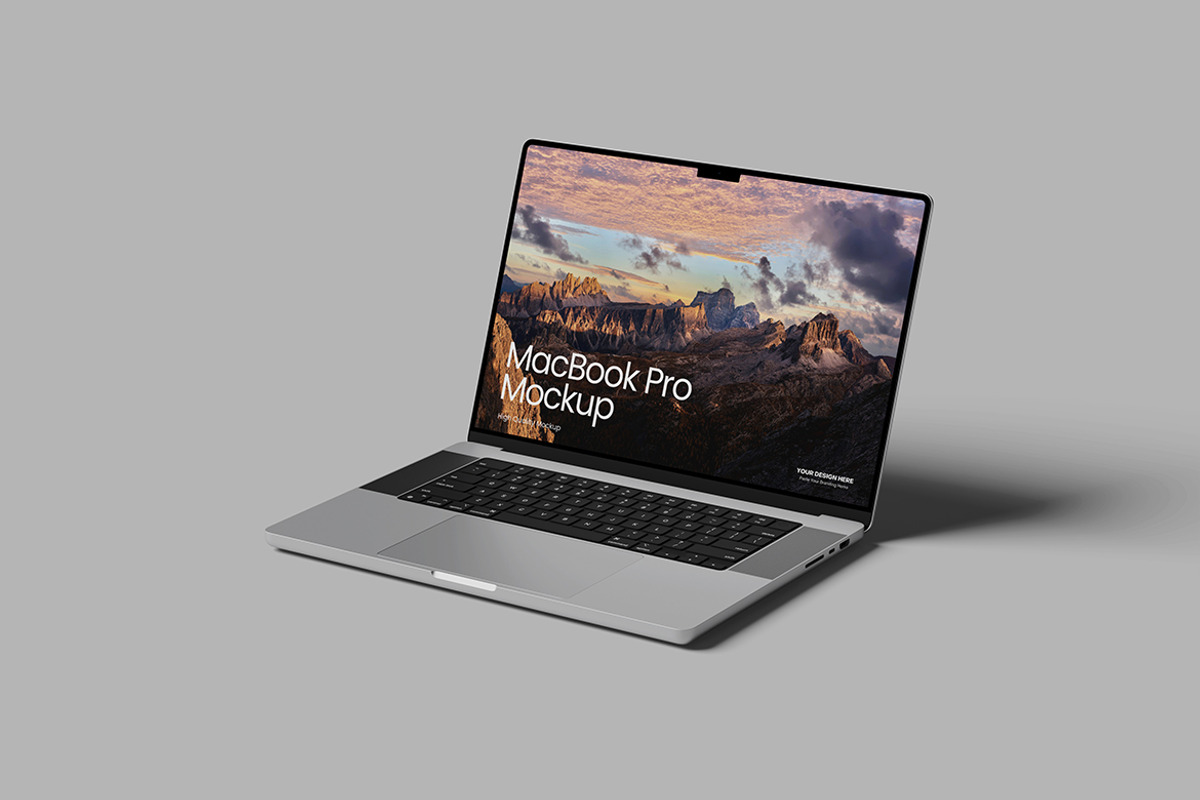 Laptop Mockup, a Mac Mockup by SimpangGraphics (Photo 2 of 9)