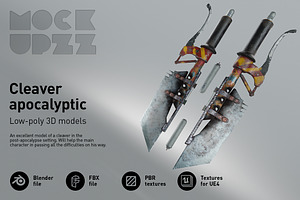 Cleaver apocalyptic, an Object 3D Model by mockupzz