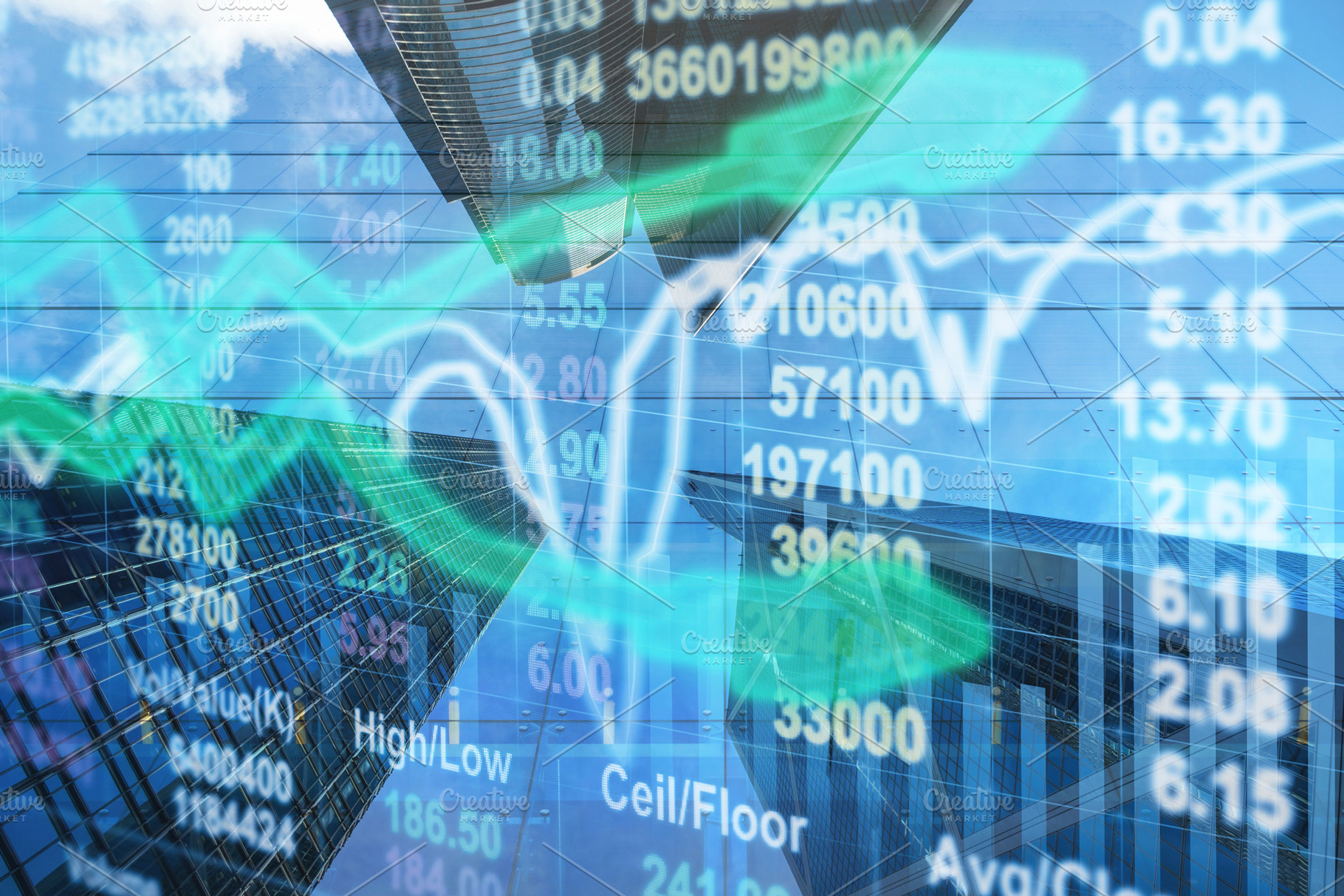 Stock market chart with information, a Business Photo by Tzido Gallery