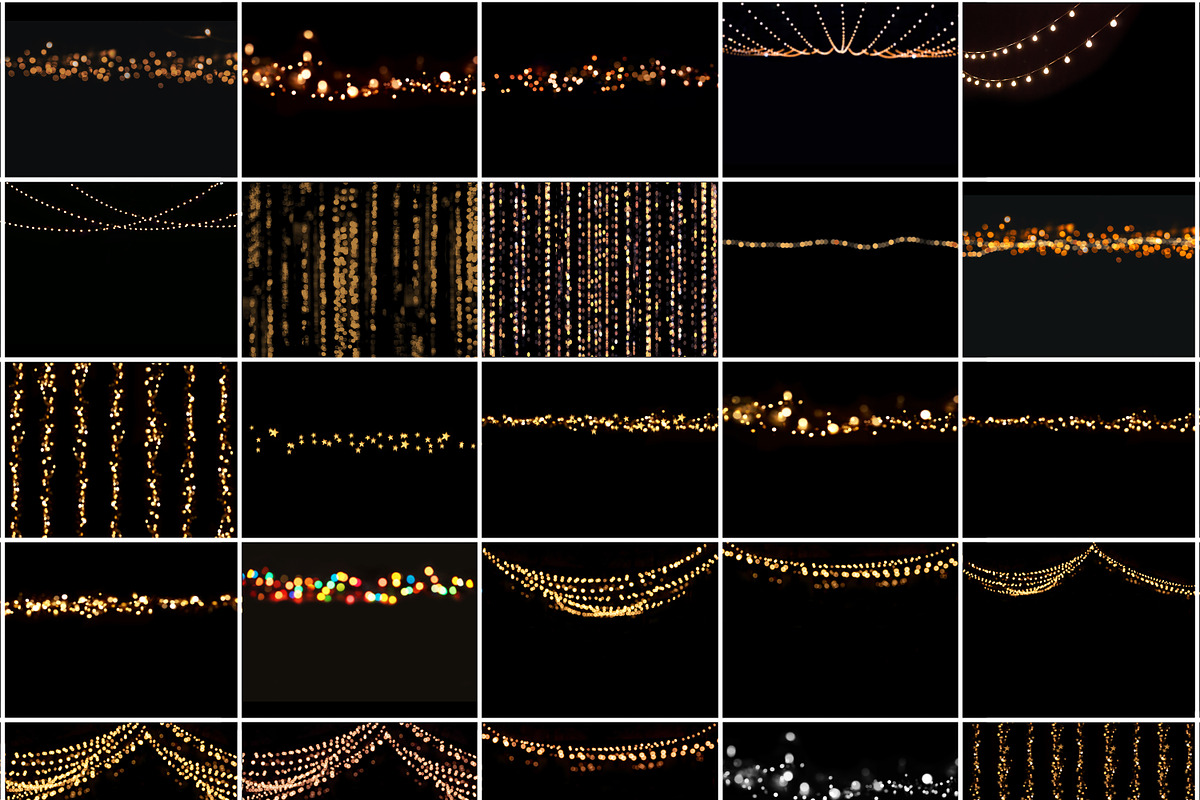 Bokeh String Lights Photo Overlays, a Brushes & More by MockTurtleStudio (Photo 6 of 9)