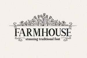Farmhouse - Traditional Font