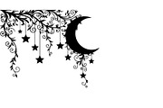Moon Hanging Silhouette Bundle, an Illustration by Gaye Art (Thumbnail 10 of 31)