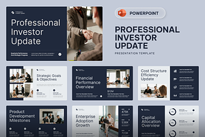 Professional Investor Update, a Presentation Template by Sixtemp