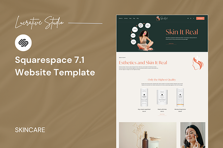 Skin Squarespace Website Template