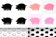 Pig Logo, a Graphic by NataliiaVolyk (Thumbnail 1 of 6)