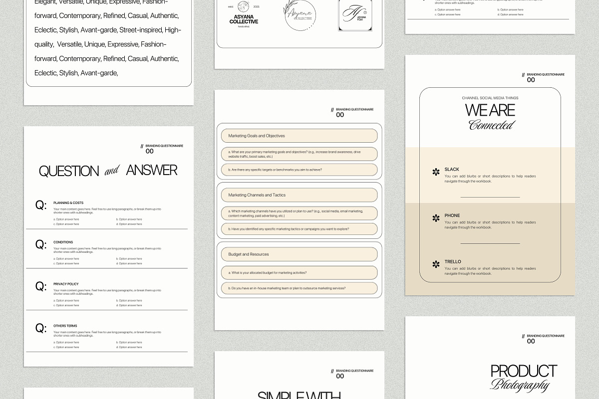 Asyana - Proposal & Questionnaire, a Templates & Theme by Creavora (Photo 7 of 12)