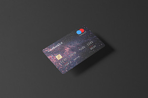 85x55 Landscape Credit Card Mockup