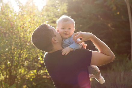 Father with baby boy outdoor, a Person Photo by Elena Vagengeim