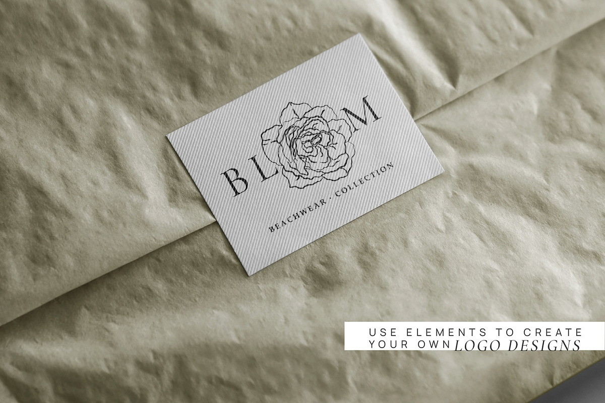 Hand-drawn Line Art Summer Flowers, a Decorative Illustration by La Petite Line Art (Photo 8 of 12)