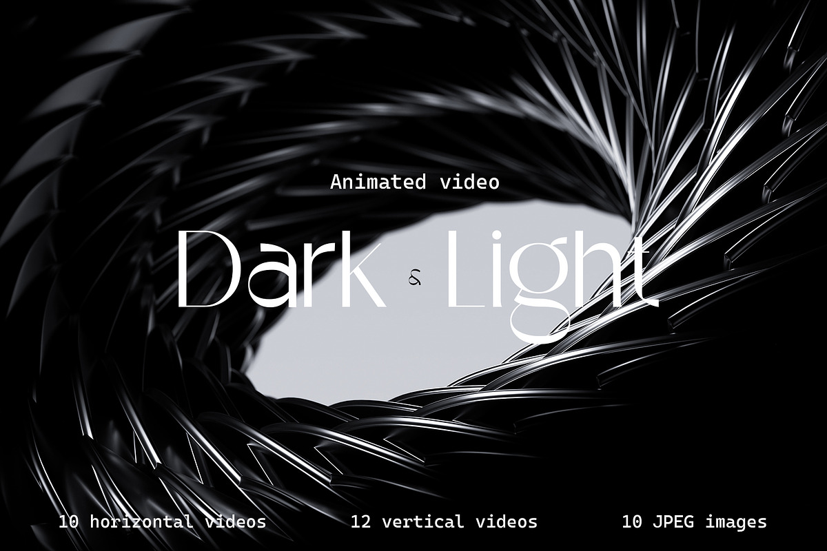 Dark & Light. Animated video, a Background Graphic by Mio Buono (Photo 1 of 9)