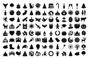 Festive & Holiday Silhouettes, an Illustration by Creative_View (Thumbnail 4 of 4)