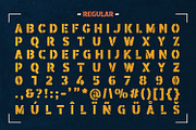 Boomer Town – Retro Mililtary, a Sans Serif Font by Almarkhatype (Thumbnail 8 of 11)