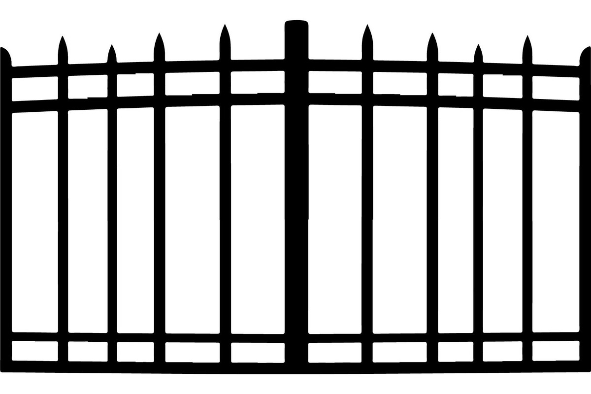Classic Wrought Iron Gate Silhouette, an Object Graphic by Designer_Momina (Photo 2 of 9)