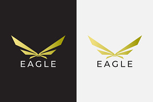Luxury Abstract Fly Wing Eagle Logo, a Branding & Logo Template by Signatoro