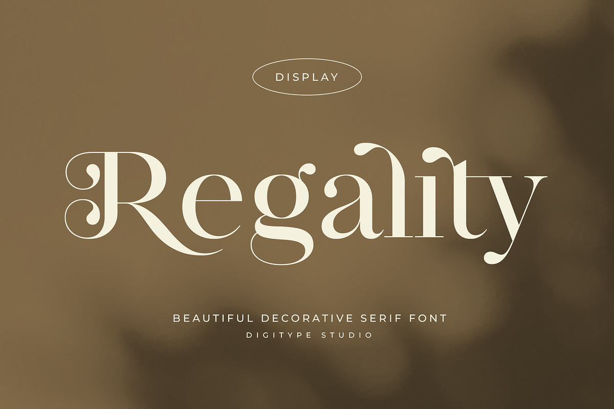 Regality Display, a Serif Font by Digitype Studio (Photo 1 of 11)