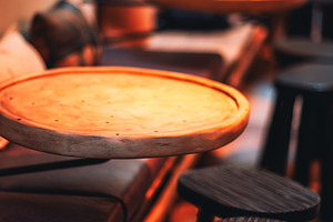 Warm Bar Tables in Selective Focus, a Sports & Recreation Photo by SkyNext