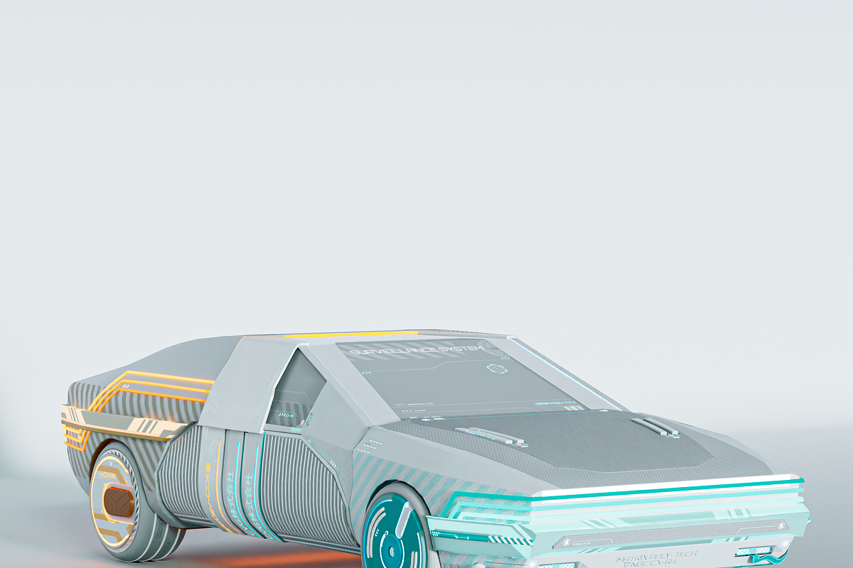 Sci-fi concept car, a Cars & Vehicle 3D Model by Snji | 3D Models (Photo 2 of 8)
