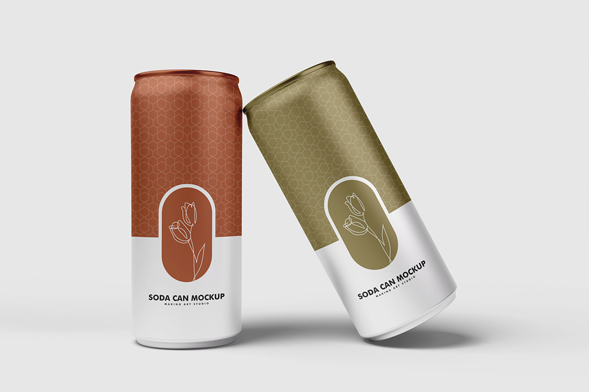 Realistic Soda Can Mockup PSD, a Cups & Container Mockup by MA-KING_ART (Photo 4 of 5)