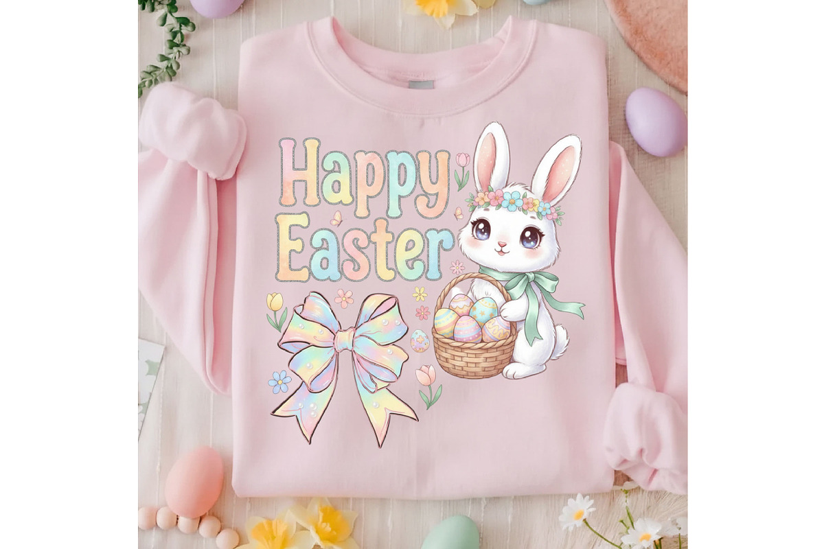 Preppy Happy Easter Png, an Illustration by Designking (Photo 3 of 6)