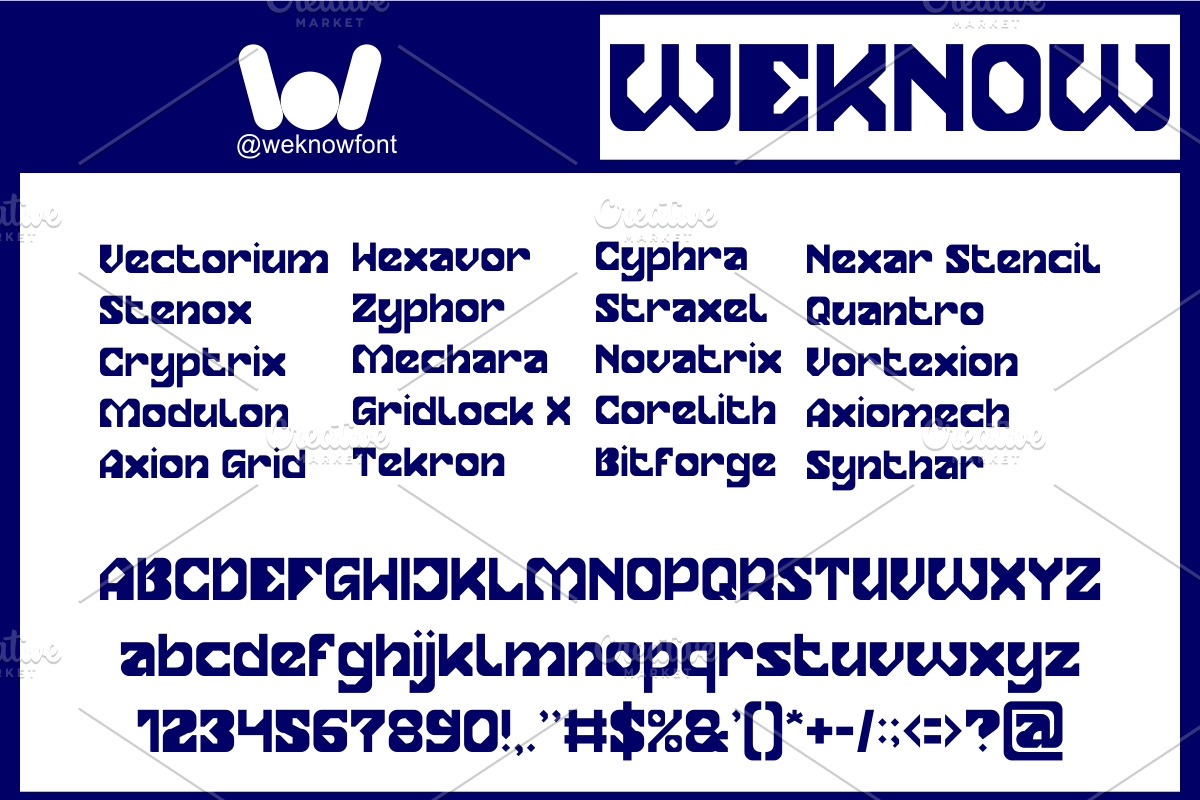Mnemonic Core font, a Font by weknow (Photo 4 of 8)