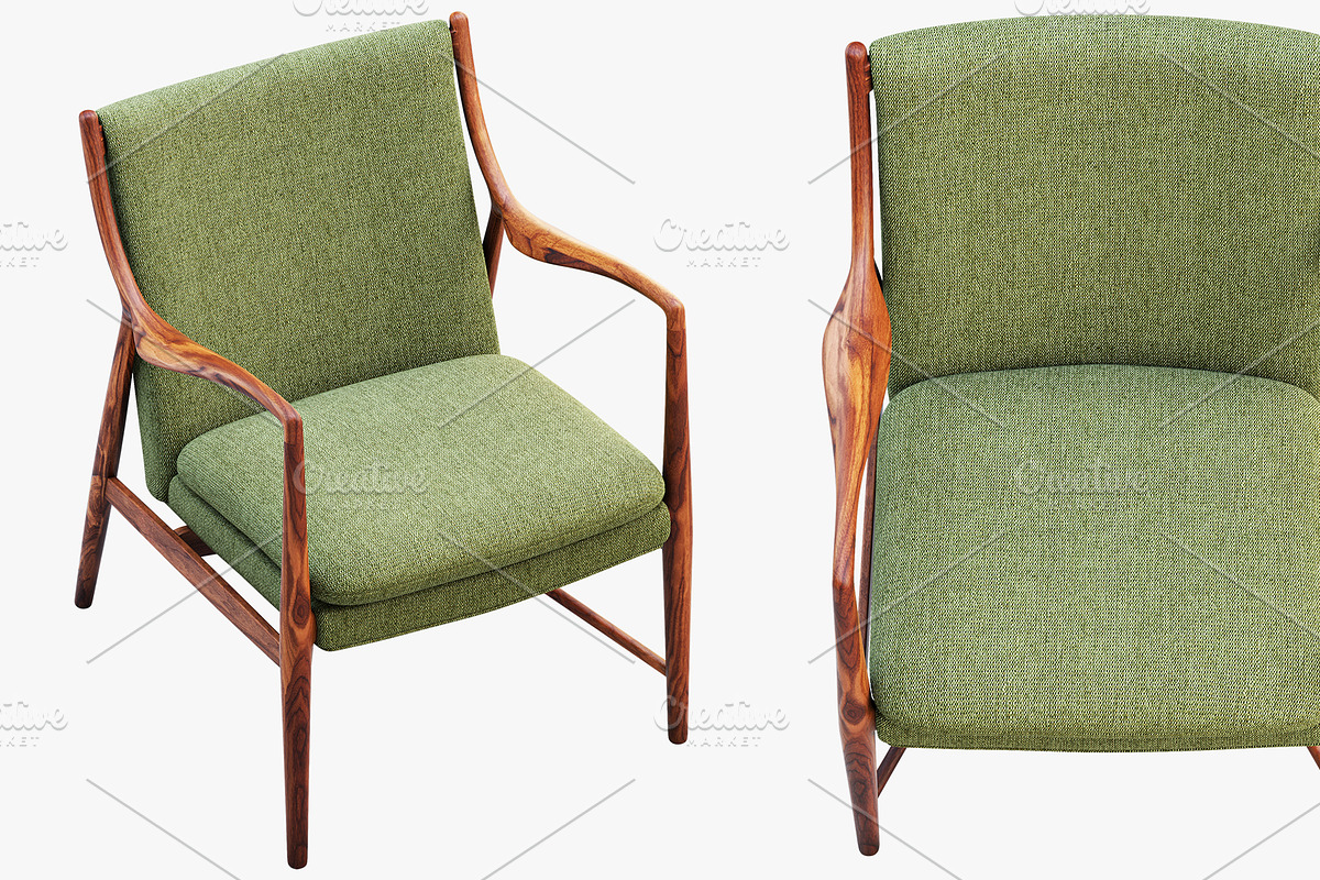 FJ 45 easy chair model 45 3d model, a Furniture 3D Model by 3dmitruk (Photo 5 of 8)