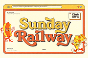 GC Sunday Railway - Retro Serif, a Serif Font by Glyphonic (Thumbnail 1 of 16)