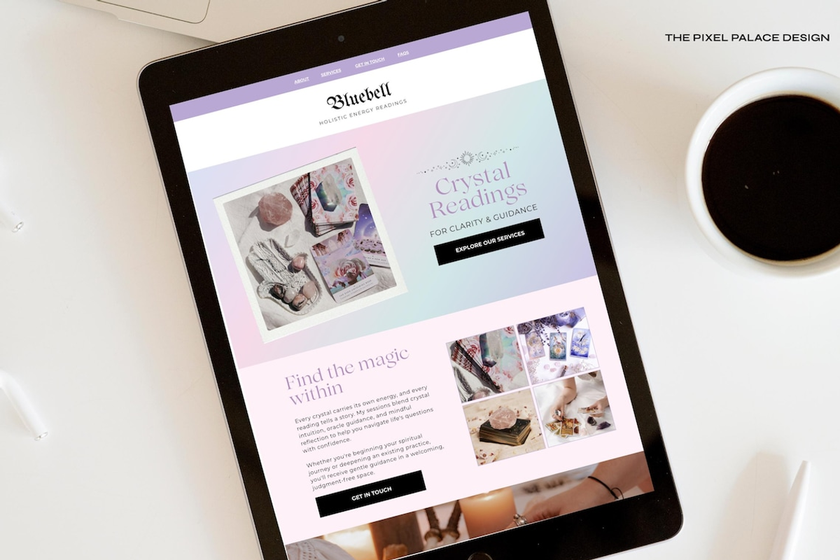 Editable Canva Website Template, a Landing Page Template by The Pixel Palace (Photo 8 of 8)