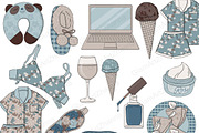 Weekend Clipart, an Object Illustration by GlamArtZhanna (Thumbnail 2 of 3)