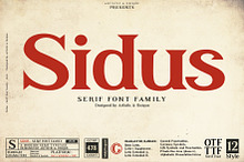 Sidus - Serif font family