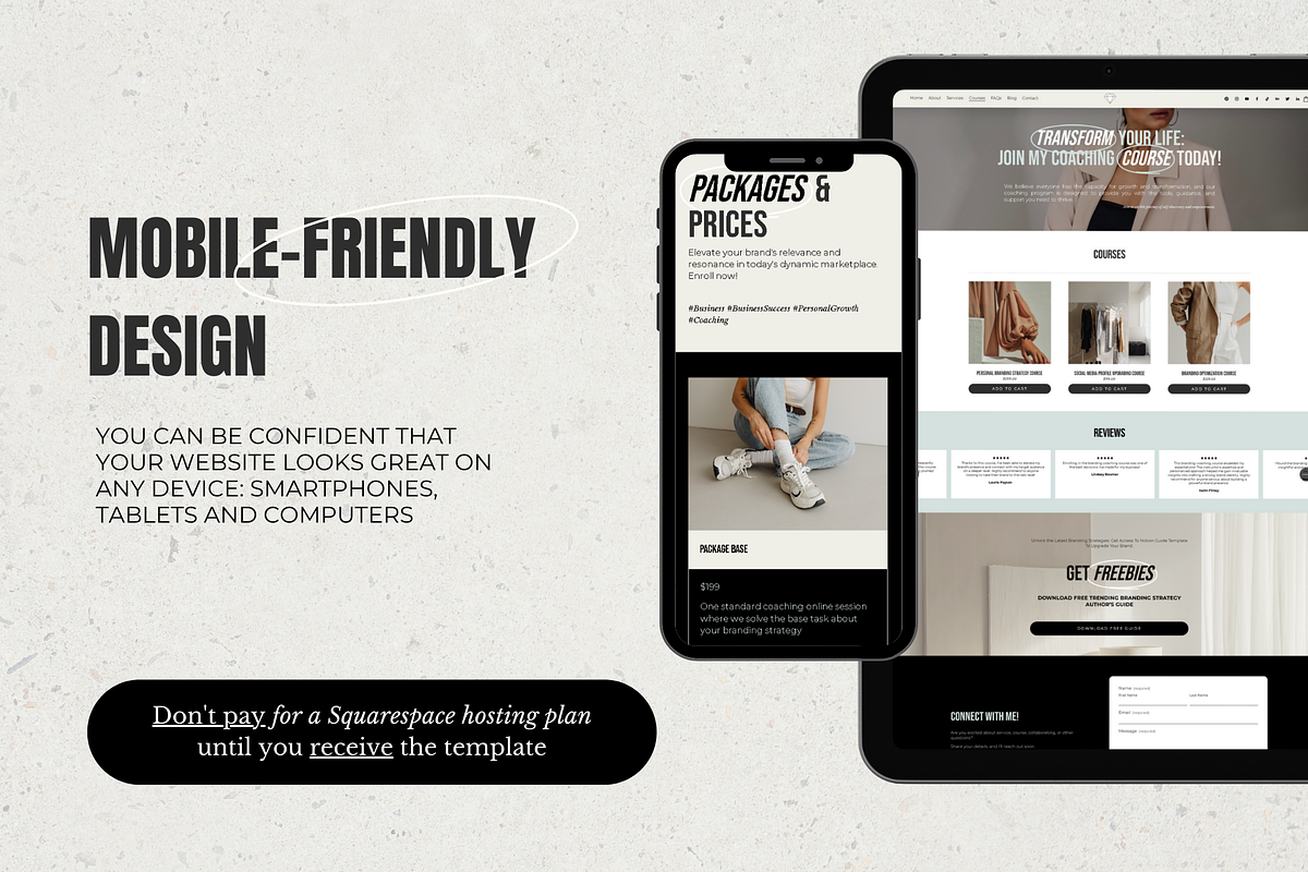 Coaches Squarespace Website Template, a Squarespace Template by barsrsind (Photo 8 of 12)