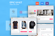 Epic UI Kit + Bootstrap Theme, an UI Kit Template by EpicShop (Thumbnail 18 of 19)