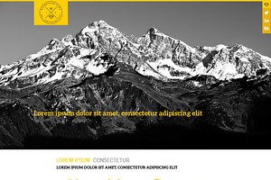 Yellow Business PSD Template