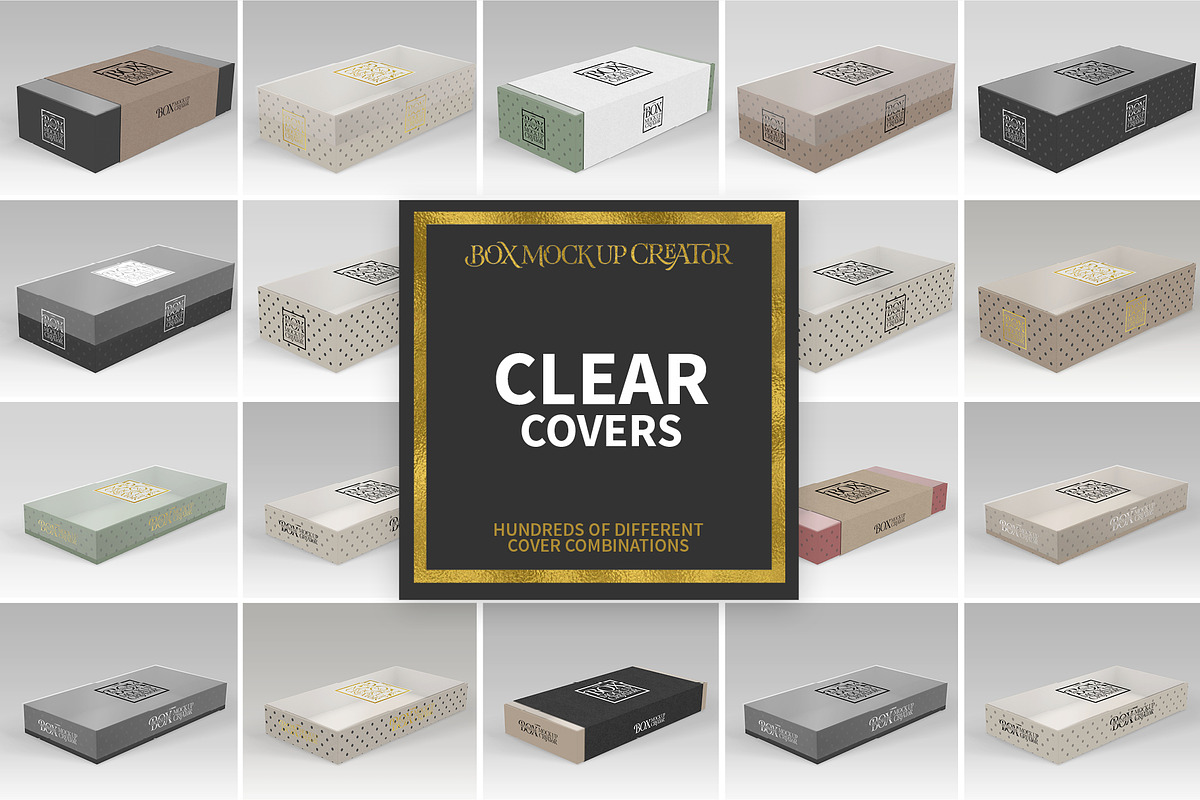 Rectangular Box Mock Up Creator, a Packaging Mockup by INCDesign (Photo 11 of 44)