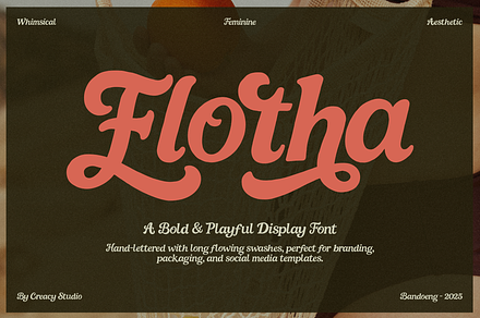 Flotha – Bold & Playful Display Font