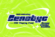 Cenatyc - Y2K Font, a Font by Snape Design Studio (Thumbnail 1 of 5)