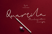 Quartila, a Script Font by rudiSasori (Thumbnail 1 of 12)