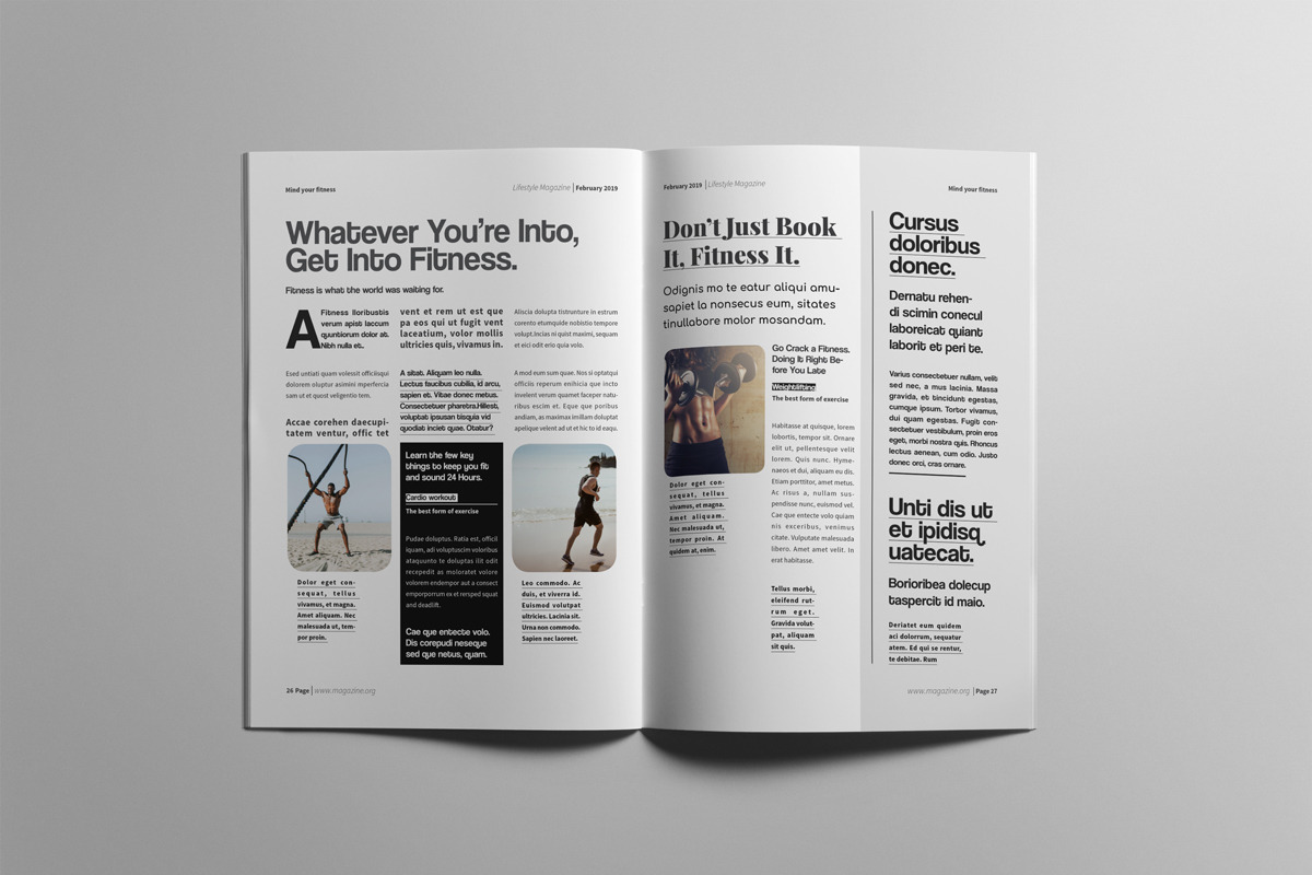 The Best Magazine Layout Design, a Magazine Template by Swayang (Photo 14 of 22)