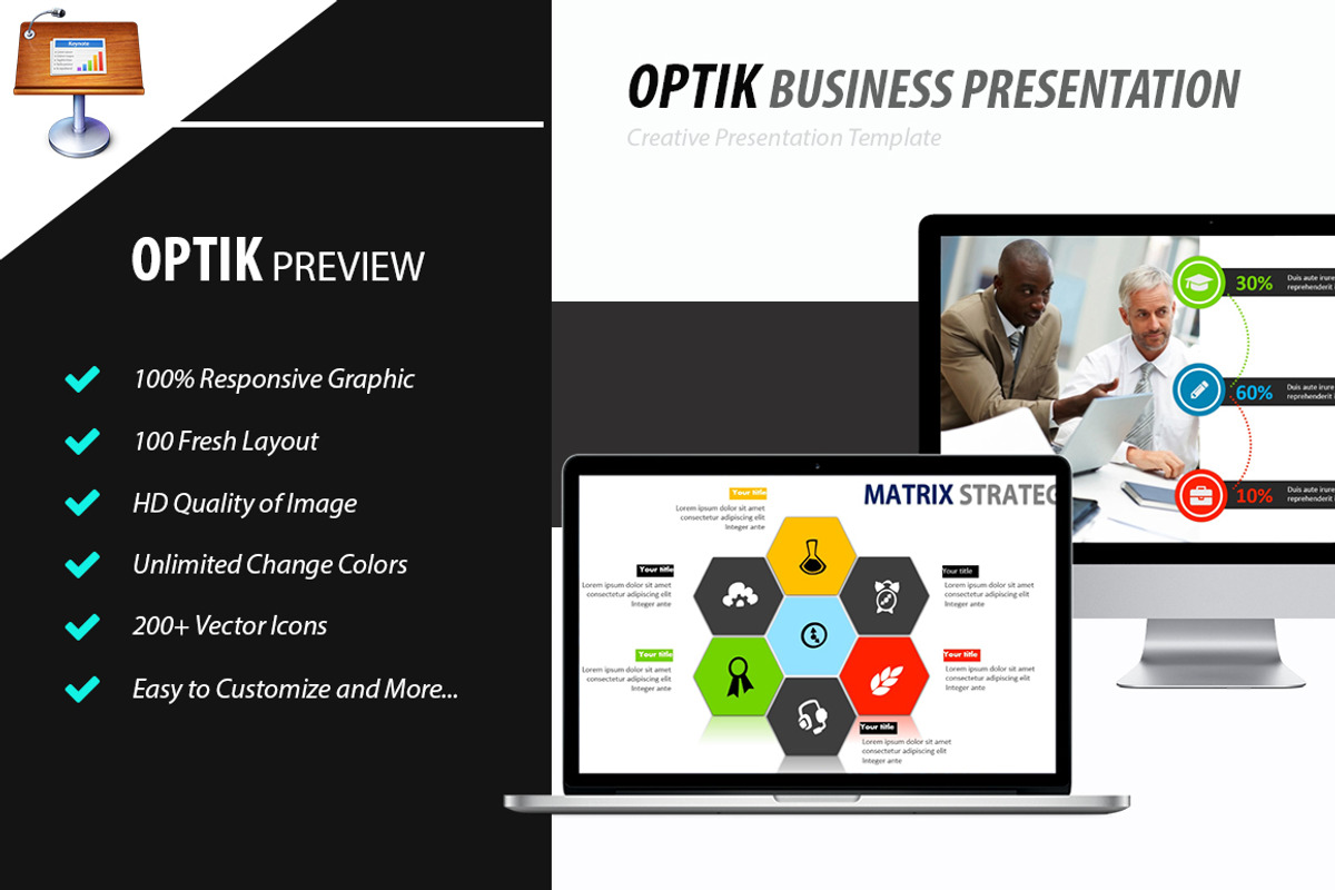 OPTIK - Keynote Template, a Presentation Template by SlideFusion (Photo 1 of 4)