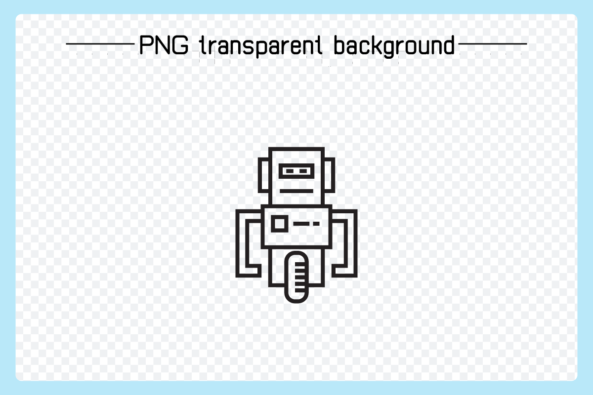 Cute Robot Avatars Vector Bundle, an Outline Icon by Designfour (Photo 4 of 6)
