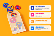 Animated Science Stickers Set, an Emoji Icon by Vectors Market (Thumbnail 2 of 5)
