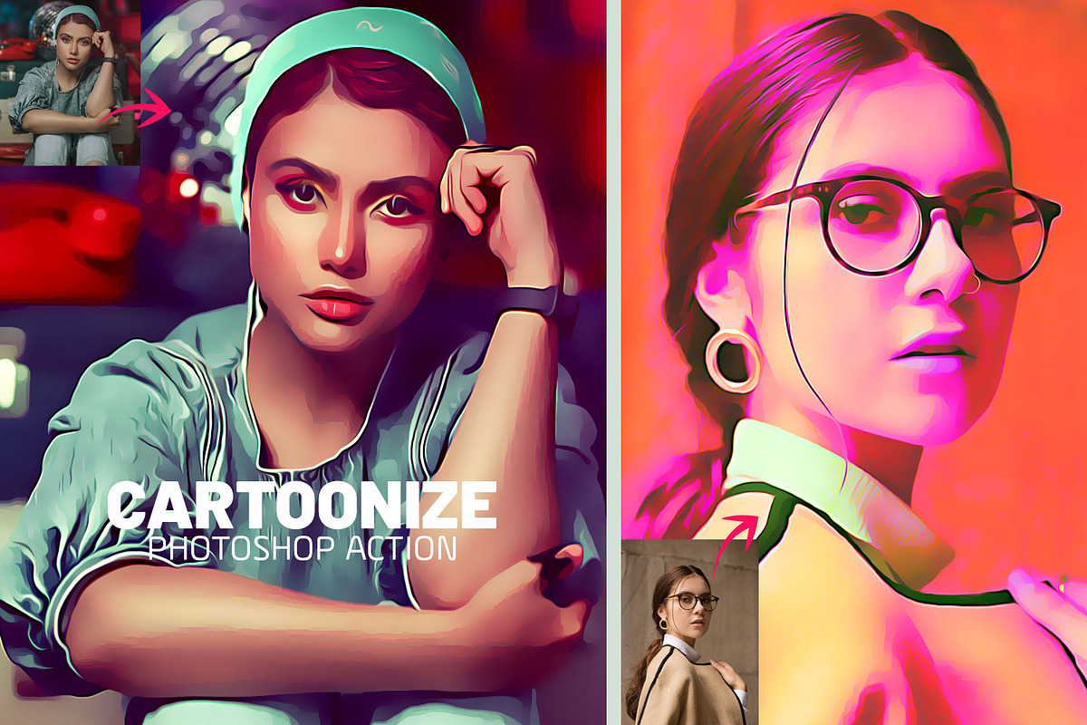 Acid Oil Paint & Cartoonize Effect, an Action Add-On by MRI STUDIO (Photo 3 of 20)