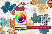 2 Color Procreate Pattern Brushes, a Brush Add-On by DeloresArt (Thumbnail 5 of 10)
