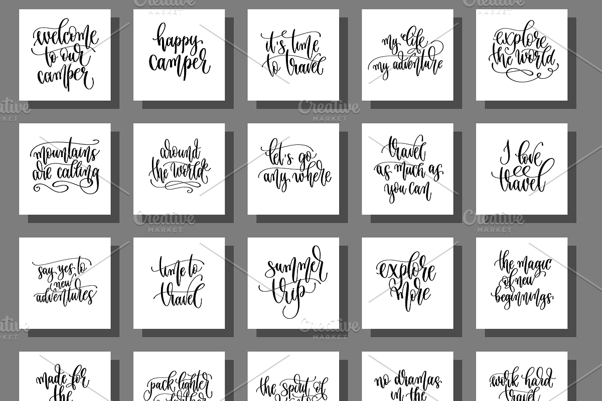 100 TRAVEL ADVENTURE quotes, a Card Template by karakotsya (Photo 12 of 16)