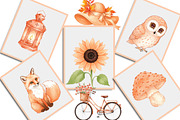 Peach Colored Autumn Clipart, an Illustration by Creative Art (Thumbnail 6 of 10)