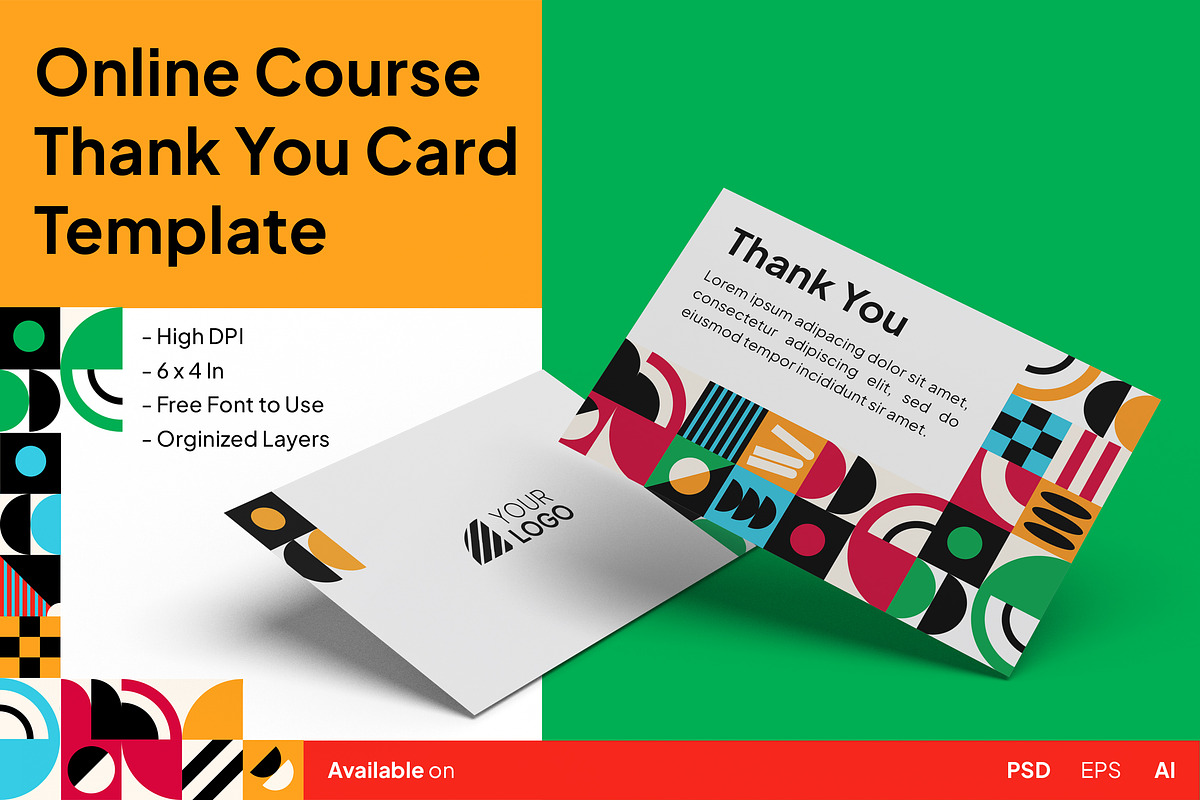 Language Course Thank You Card, a Card Template by Esensifiksi.studio (Photo 1 of 3)