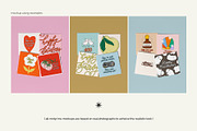 Four 1x1 Square cards mockup, a Merchandise Mockup by MCKP*ME (Thumbnail 3 of 5)