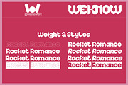 Rocket Romance font, a Blackletter Font by weknow (Thumbnail 7 of 8)