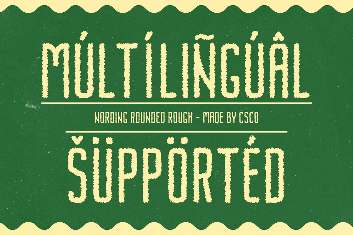Nordin Rounded Rough, a Sans Serif Font by Craft Supply Co. (Photo 6 of 8)